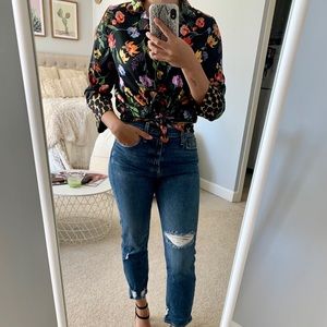 Floral Button Down